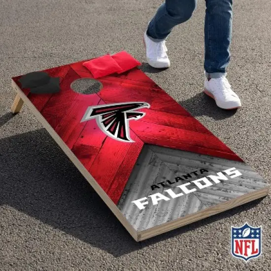 NFL Atlanta Falcons 2'x4' Wood Cornhole Set image {7}