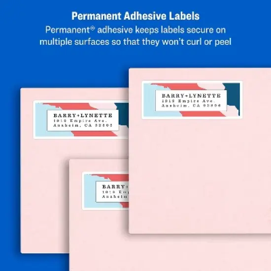 Avery Easy Peel Laser Address Labels 1" x 2 5/8" White 30 Labels/Sheet 209882 image {3}