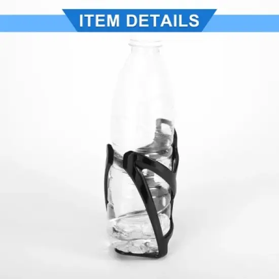 Unique Bargains Universal Bicycle Bottle Cage Bike Bottle Holder Black 1 Set image {4}