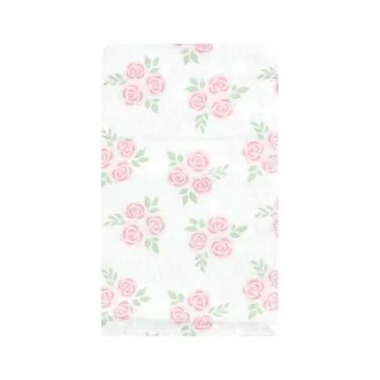 Hudson Baby Infant Girl Cotton Flannel Burp Cloths, Pastel Butterfly, One Size image {5}
