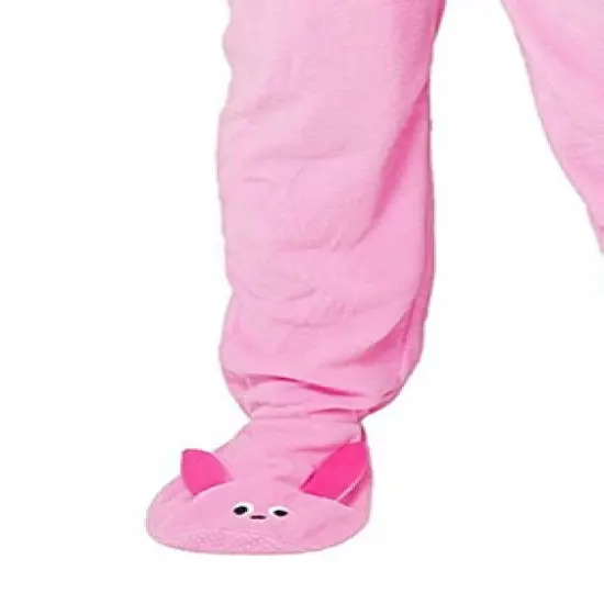A Christmas Story Men's Ralphie Deranged Pink Bunny Suit Hooded Pajamas Pink image {2}
