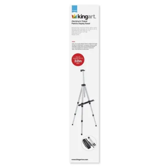 Aluminum Tripod Artist Field and Display Easel Stand - Kingart image {5}