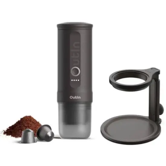OutIn Nano Portable Electric Espresso Machine with Universal Coffee Stand image {11}