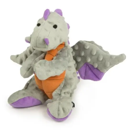 goDog Dragons Squeaker Plush Pet Toy for Dogs & Puppies, Soft & Durable, Tough & Chew Resistant, Reinforced Seams image {1}