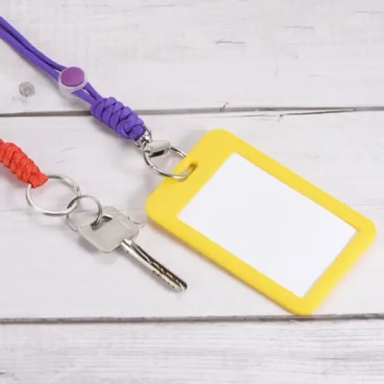 Unique Bargains Keys Whistle ID Card Holder Badge Lanyards with Rotatable Clasps 18.9" image {4}