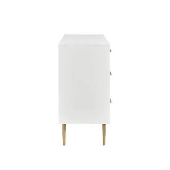 Gloria 6 Drawer Dresser White - Linon image {2}