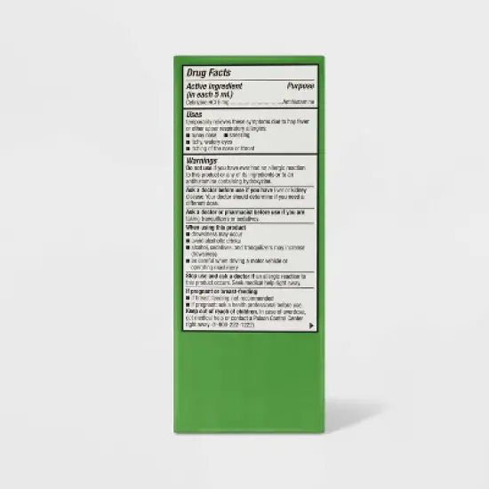 Children's Cetirizine Hydrochloride Allergy Relief Liquid - Grape - 4 fl oz - up&up&trade; image {2}