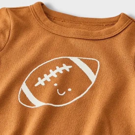 Baby Tiny Tailgator T-Shirt & Bloomer Set - Cat & Jack&trade; Brown image {2}