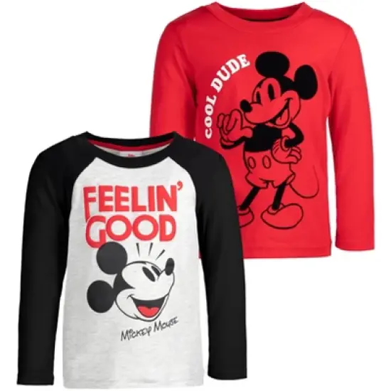 Disney Mickey Mouse 2 Pack T-Shirts Toddler to Big Kid image {10}