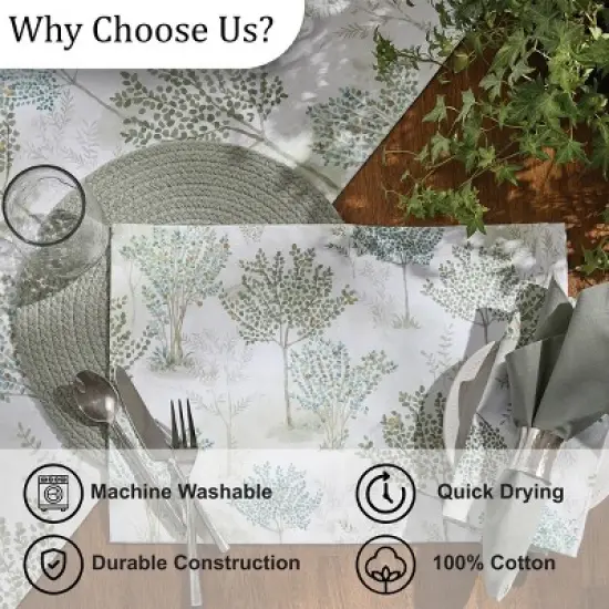 Split P Eden Floral Green Placemat Set of 4 image {4}