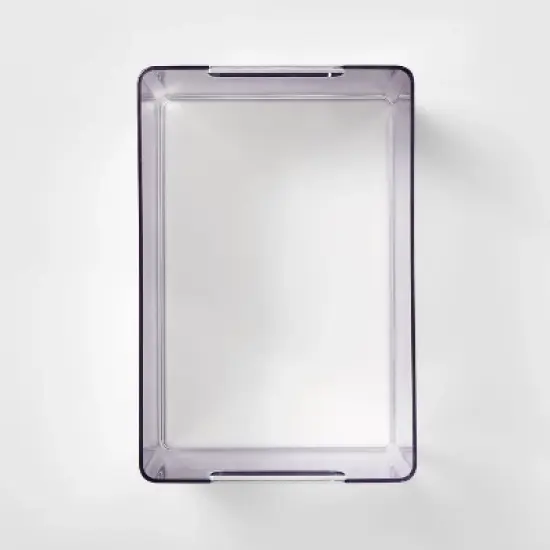 Bathroom Organizer Bin with Handles Clear - Brightroom&trade; image {2}