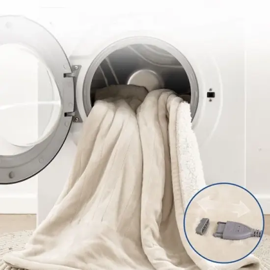 Swtroom Heated Blanket Electric Blanket Heating Blanket Throw with Controller Over Heat Protection image {4}