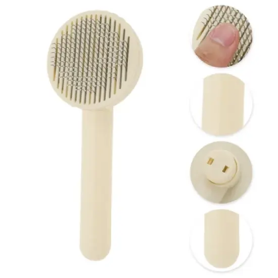 Unique Bargains Pet Grooming Brush 7.87"x3.07"x2.09" 1 Pc image {2}