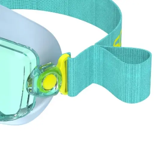 Speedo Junior Travel Dive Mask - Light Blue/Teal: For Ages 6-14, Silicone Construction image {3}