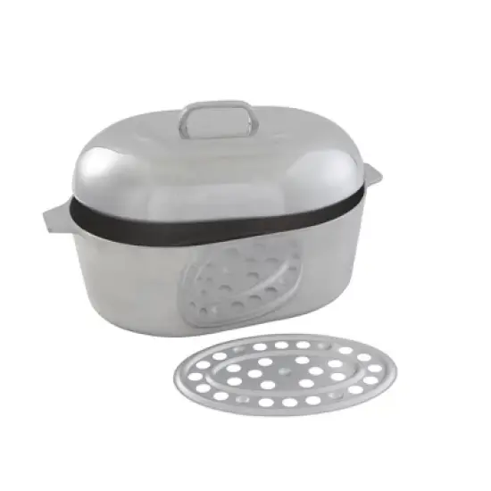 IMUSA 15" Cajun Classic Oval Aluminum Roaster image {3}