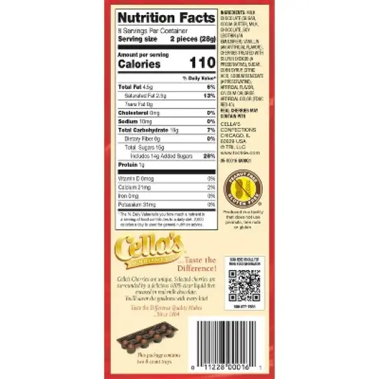 Cella's Milk Chocolate Candy Cherries - 8oz image {2}