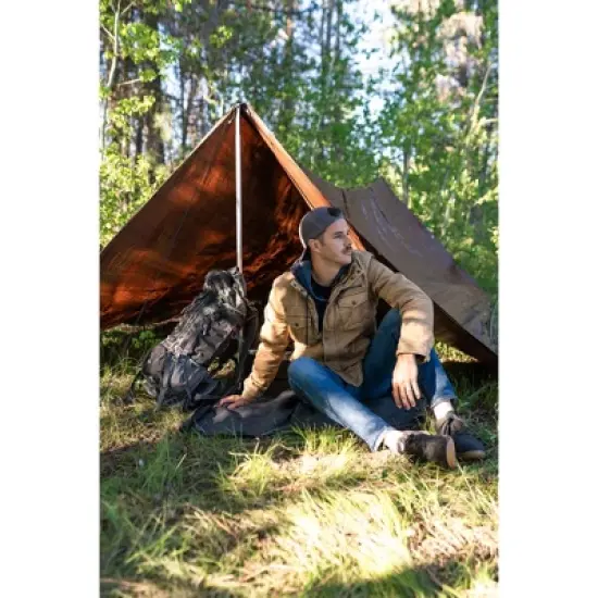 Stansport Light-Duty Rip-Stop Tarp 12' x 16' - Brown - 4 Pack image {3}
