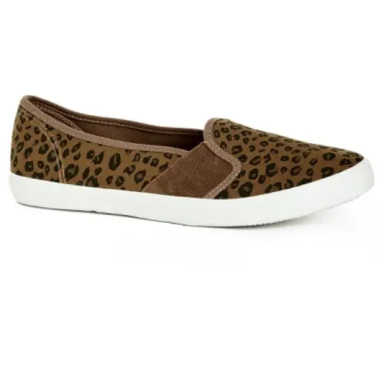 Women's WIDE FIT Leopard Skater - animal | EVANS image {1}