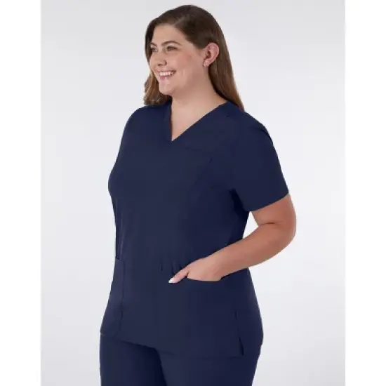 Hanes Comfort Fit Scrubs Women's Rib Back Scrub Top image {5}
