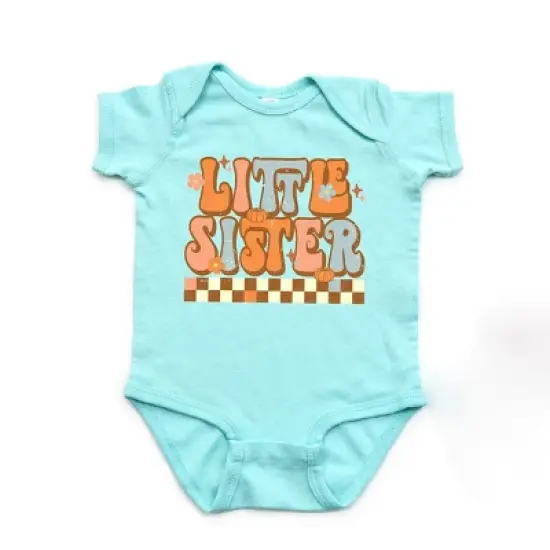 The Juniper Shop Little Sister Checkered Baby Girl Bodysuit image {5}