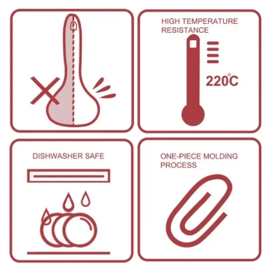 Unique Bargains Heat Resistant Ergonomic Handle Non-Stick Dishwasher Safe Soup Kitchen Spoon 11.6 Inch 1 Pc image {2}