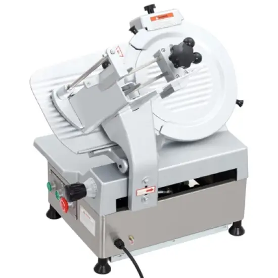 Electric Food Slicer, Full-Auto Stainless Steel Electric Food Cutter Machine with Adjustable Thickness image {6}