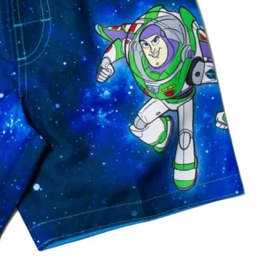Disney Pixar Pixar Toy Story Buzz Lightyear Woody Alien Swim Trunks Bathing Suit Little Kid  image {3}