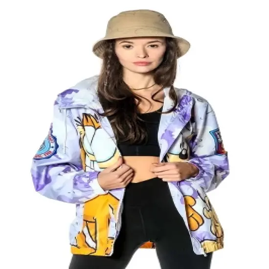 Members Only Women's Garfield Camo Windbreaker Jacket image {5}