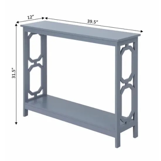 Omega Console Table with Shelf - Breighton Home image {3}