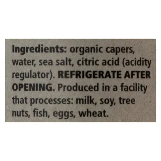 Divina Organic Capers Non-Pareil - Case of 12/3.5 oz image {6}