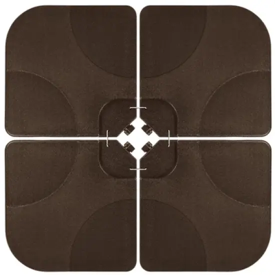 Best Choice Products 4-Piece Cantilever Offset Patio Umbrella Stand Square Base Plate Set w/ Easy-Fill Spouts image {9}