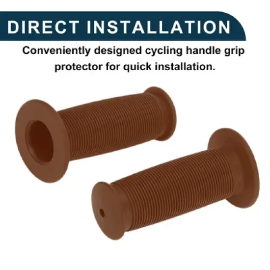 Unique Bargains Bike Handlebar Grips Covers 3.35" Brown 1 Pair image {5}