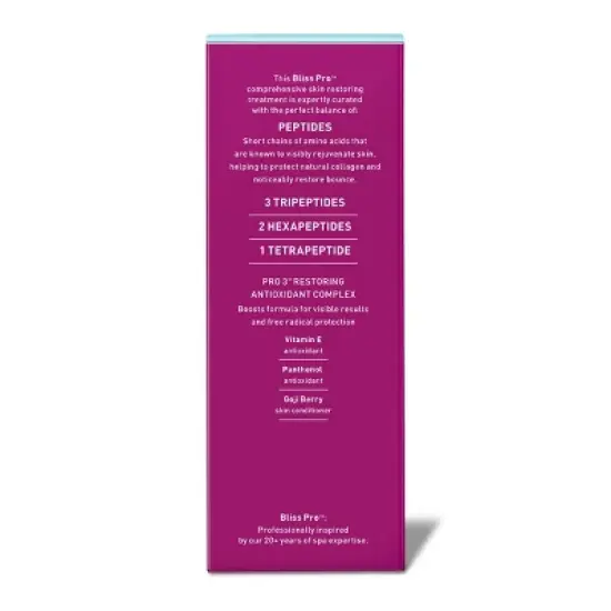 bliss Pro Multi-Peptide Youth Face Serum - 1 fl oz image {4}