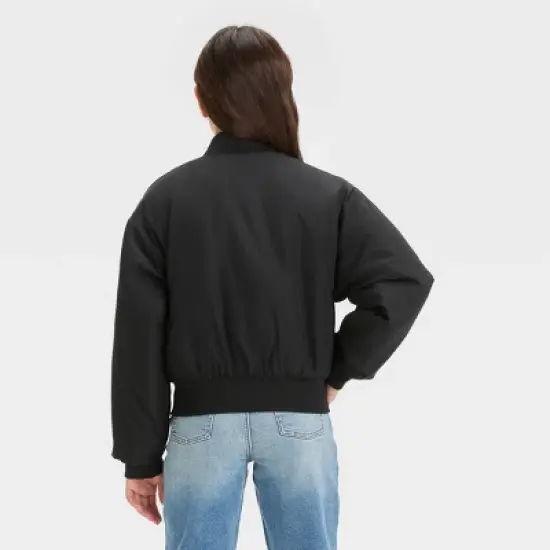 Girls' Cropped Bomber Jacket - art class&trade; image {1}