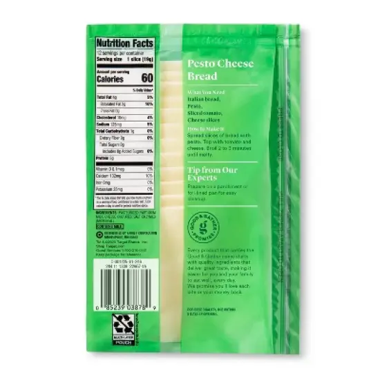 Mozzarella Deli Sliced Cheese - 8oz/12 slices - Good & Gather&trade; image {1}