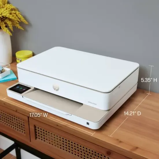 HP Envy 6155e Wireless All-in-One Color Printer Scanner Copier with 3 Months Free Instant Ink (714L5A): USB, Wi-Fi, 1200x1200 DPI image {5}