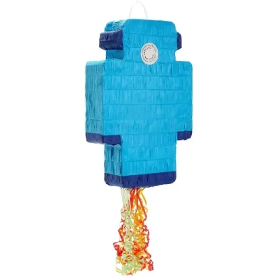 Juvale Pull String Robot Pinata for Science Birthday Party Decorations, Baby Shower, 17 x 11 x 3 In image {6}