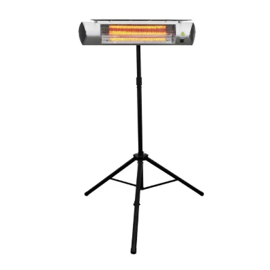 Kenmore Carbon Infrared 1500W Electric Patio Heater with Tripod & Remote Silver image {8}