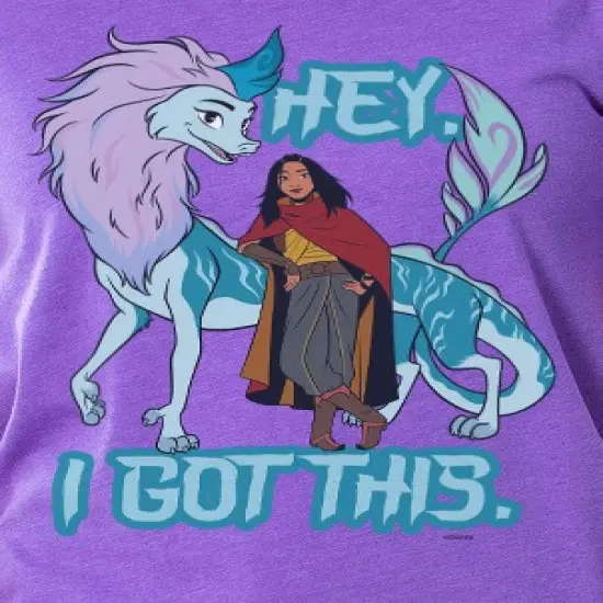 Disney Raya And The Last Dragon Womens' Hey I Got This Sleep Pajama Set Multicolored image {2}