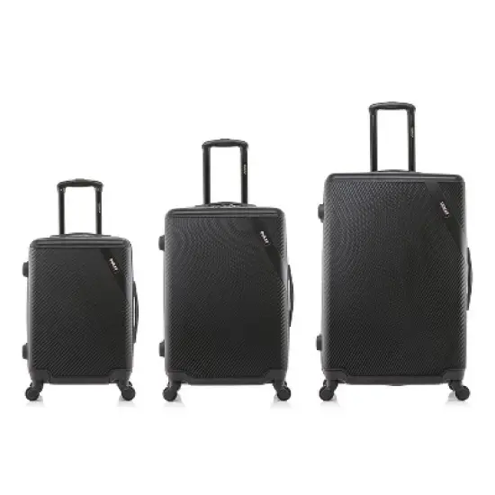 DUKAP Discovery Lightweight Hardside Checked Spinner Luggage Set 3pc image {1}