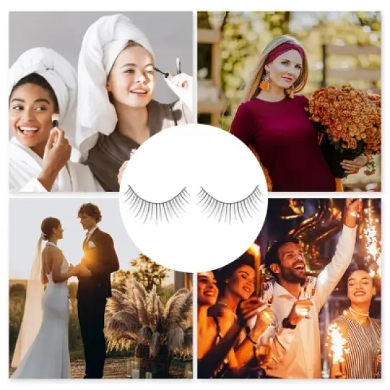 Unique Bargains False Eyelashes for Women 10 Pair image {4}