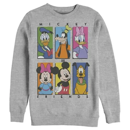 Men's Mickey & Friends Colorful Character Panels Sweatshirt image {3}