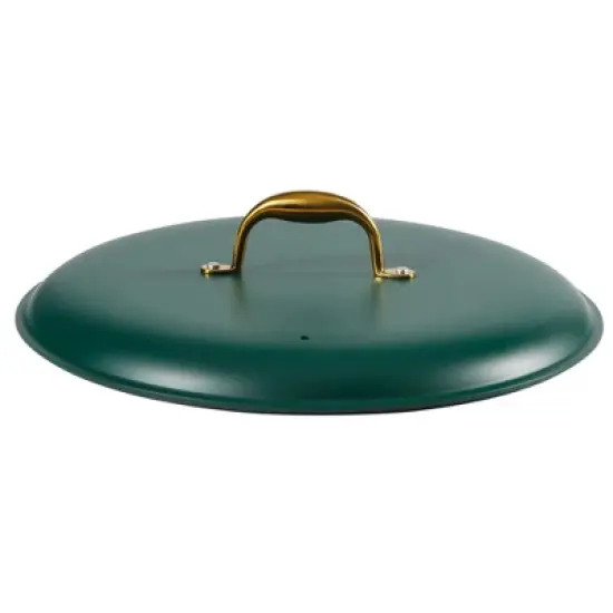 Frok 13" Frying Pan Wok Skillet Quick Heat Aluminum - Ceramic Nonstick Cookware W/ Lid image {3}