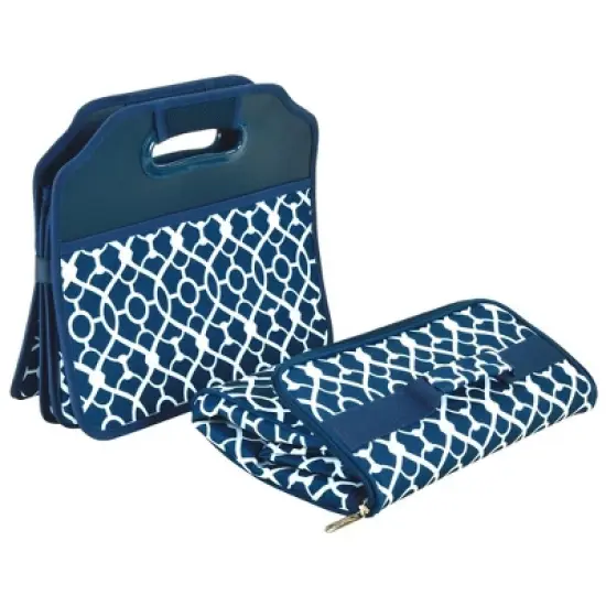 Picnic at Ascot Original Folding Trunk Organizer with Removable Cooler - Durable No Sag Design image {1}