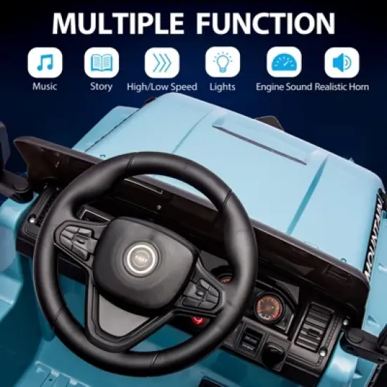 12V Kids Ride On Truck Car, Battery Powered Electric Vehicles with Remote Control image {4}