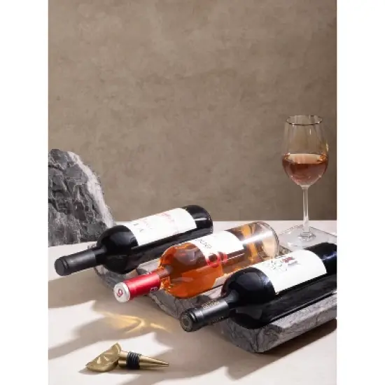 Georgia Brown Onyx Wine Bottle Holder image {1}