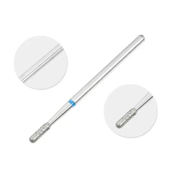 Unique Bargains Emery Nail Drill Bit Set for Acrylic Nails 3/32 Inch Nail Art Tools 44.3mm Length Blue 10 Pcs image {2}