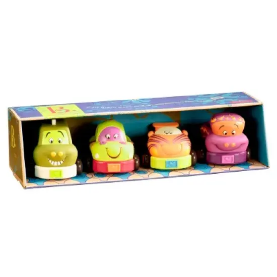 B. Toys 4 Pull-Back Toy Vehicles - Wheeee-ls! image {3}