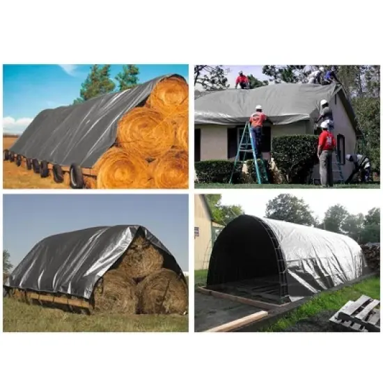 Yescom 10x15ft Heavy Duty Reinforced Poly Tarp image {7}