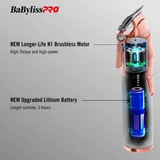 BaBylissPRO ROSEFX+ All-Metal Clipper image {3}